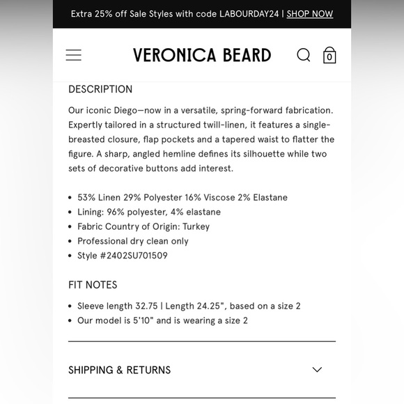 Veronica Beard Diego Dicky Jacket Women Size 8 - Picture 8 of 12